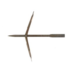 Devoto stainless steel tahitian tip with double barbs