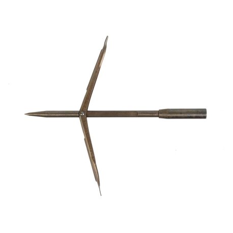 Devoto stainless steel tahitian tip with double barbs
