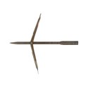 Devoto stainless steel tahitian tip with double barbs