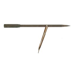 Devoto stainless steel tahitian tip, single barb