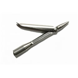 Xifias thinned Inox tip with single flopper