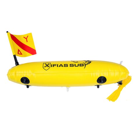 Xifias double bladder spearfishing buoy (Yellow)