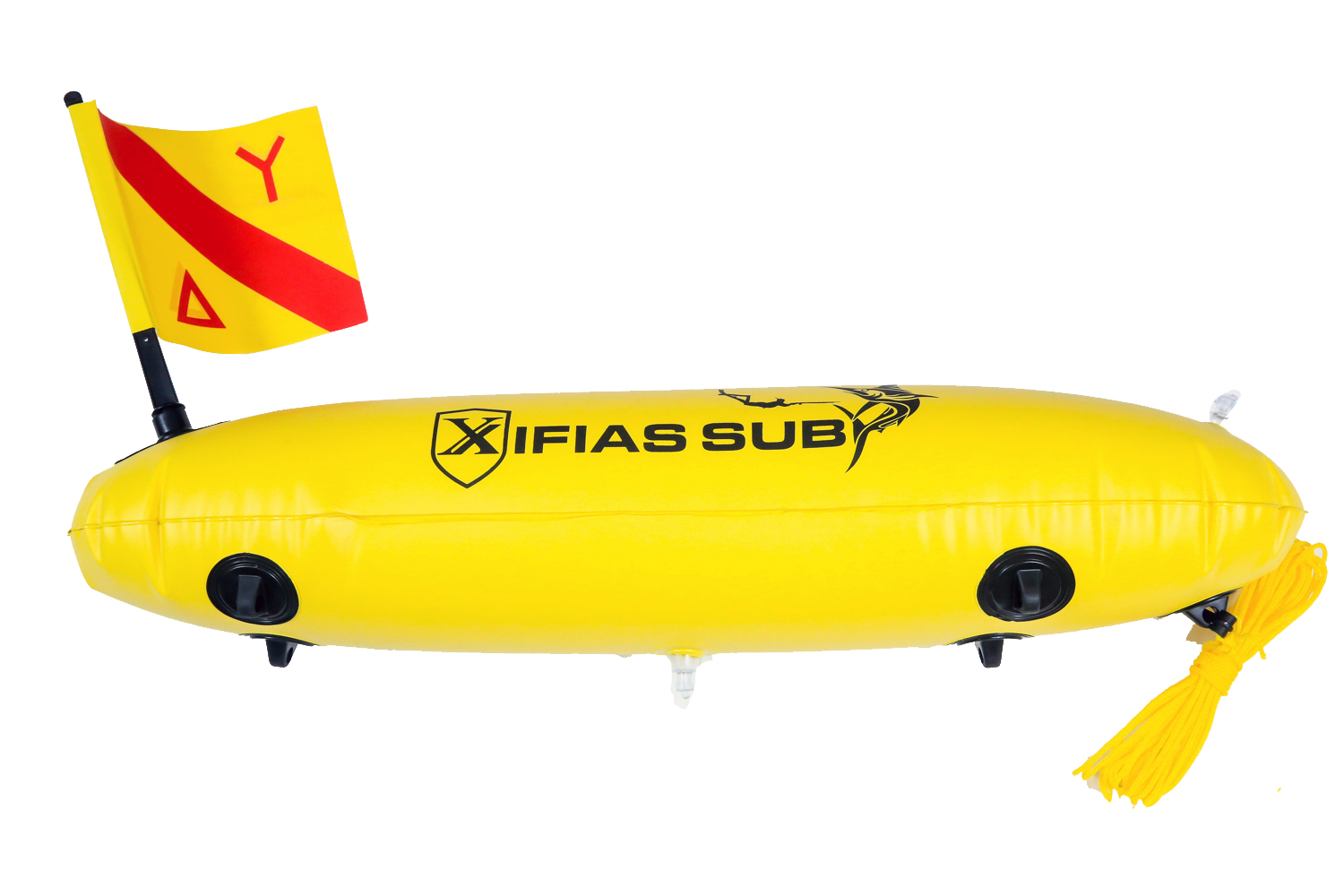 Xifias double bladder spearfishing buoy (Yellow)