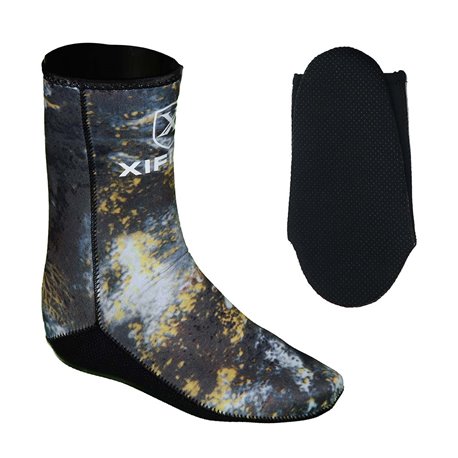 Xifias неопренови чорапи Camo Brown 3mm