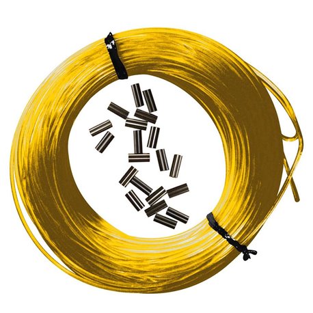 Epsealon Kit 25m mono-line nylon yellow 160 + 10pcs black Sleeves 165